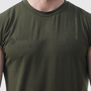 2025 hommes couleur unie Tang hauts Muscle Gym entraînement gilet été débardeur manches T-Shirt pour courir en gros - Product Image 5