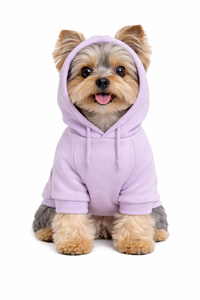 Puppy Paws Dog Hoodie Taupe Soft <b>Fleece</b> Pet Sweatshirt With Hood Cozy Warm Pullover Winter Wear For Small Medium Dogs Outdoor - Product Image 2