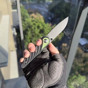 Cuchillo de bolsillo plegable MOQ bajo con mango G10 de diseño individual Cuchillo personalizado para exteriores - Product Image 6