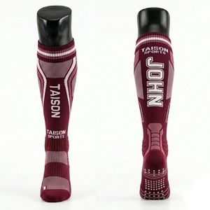 Premium 180 GSM Breathable Polyester Spandex Knit Men Soccer Sports <b>Socks</b> Neon Green Black White Panel Design Custom Logo - Product Image 3