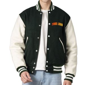 OEM personalizado más tamaño de los hombres Varsity chaqueta Universidad Letterman chaquetas al por mayor 100% lana uniforme de béisbol Varsity chaqueta para la venta - Product Image 1