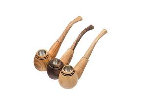 Pipa de Fumar de Madera Curvada Moderna Hecha a Mano por los Mejores Artesanos, de Alta Calidad, para Cigarros y Tabaco, Calidad Premium, Reutilizable - Product Image 6