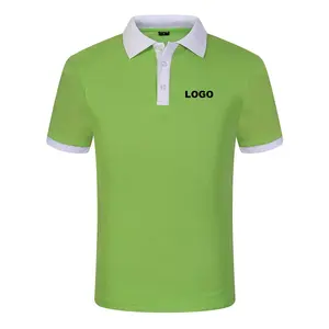 Özel tasarım özel logo polo GÖMLEK/toptan unisex pamuk yeşil polo GÖMLEK/son polo GÖMLEK beyaz pamuk yeşil golf gömlek