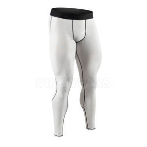 กางเกงวิ่งรัดกล้ามเนื้อของผู้ชายกางเกงออกกำลังกายไนลอนลำลองเอวสูงสำหรับฤดูร้อนผลิตตามสั่ง - Product Image 2