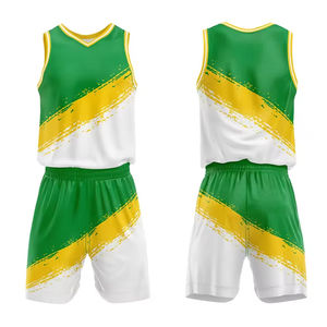 Uniforme de Baloncesto Personalizado para Adultos, 100% Poliéster Transpirable, Tallas Grandes, Diseño Sublimado, Colores Personalizados, Logotipo, Sin Mangas - Product Image 5