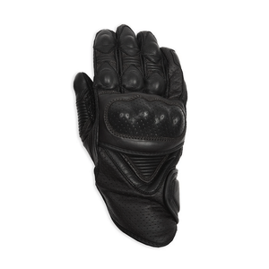 Men's Leather Motorcycle Gloves Summer Vintage Retro Black Motorcycle Auto Racing Wear Genuine Leather Gloves For Men - Product Image 3