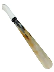 Best Quality Of Real Buffalo Shoe horn With Bone Handles / Long Shoe Horn handled different size natural white color affordable