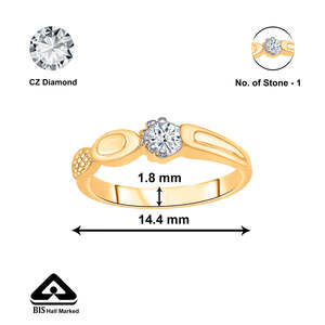 Anillo de Compromiso de Oro Rosa de 18K con Corte Cojín para Mujer - Product Image 5