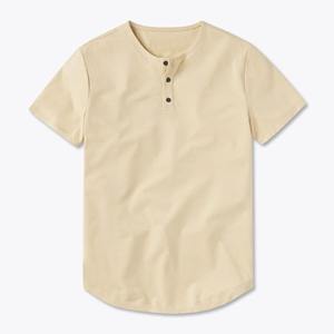 O-cuello Signature Fit Curve-Hem Shirt 62% Poliéster 33% Algodón 5% Spandex 100% Material de algodón tejido - Product Image 3