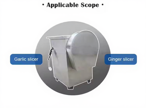 New Motorized Ginger & Potato Vegetable <b>Slicer</b> with Stainless Steel for Potato Chips (220V-50Hz-3Phase 0.75kW 1 Year Warranty) - Product Image 4