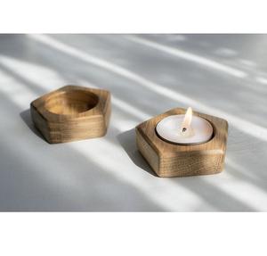 Bougeoirs en bois Bougeoirs durables fabriqués à la main - Product Image 4