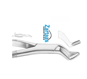 Forceps d'extraction dentaire en acier inoxydable de haute qualité pour molaires supérieures, fig. 104, exportateurs et fabricants - Product Image 6