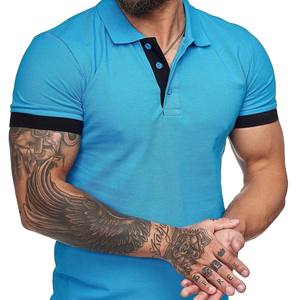 Algodón de manga corta para hombre de la mejor calidad para Polos Diseño personalizado con patrón sólido Ropa informal transpirable - Product Image 4