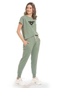 OEM personalizado diseño de logotipo Streetwear pantalones de chándal 2 piezas suéter pantalones conjuntos Jogger trajes conjuntos mujer chándal - Product Image 3