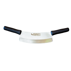Double Handle Armor Knife <b>Pizza</b> Cutter Rocker <b>Slicer</b> Over Quality Stainless Steel <b>Pizza</b> Knife 2024 Made in Turkey New Arrivals - Product Image 1