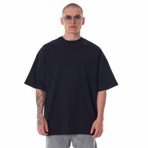 Camiseta personalizada de gran tamaño para hombre, camiseta de talla grande de algodón 100% con logotipo estampado, camisetas holgadas - Product Image 2