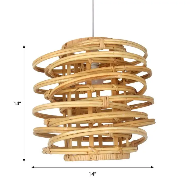 Lâmpada de fibra rattan com olho, estilo retrô, faça sua refeição familiar, mais confortável, melhor escolha para produtos de decoração caseira no vietnã