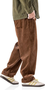 Custom 2025 Vintage men's pants Baggy Sweatpants Lightweight Drawstring <b>Elastic</b> <b>Waist</b> Wide Leg Loose Fit Design men's <b>trousers</b> - Product Image 3