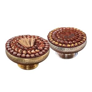 Elegante tazón de postre de chocolate decorativo de Metal dorado con asa Elegante boda y fiesta dulce exhibición precio de fábrica - Product Image 4