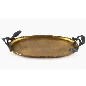 Ensembles de vaisselle design en métal de forme ovale plats de luxe servant une assiette de meilleure qualité pour servir dans les hôtels - Product Image 6