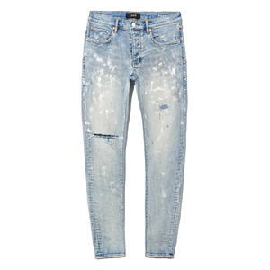 Slim Fit schizzato da <span class=keywords><strong>uomo</strong></span> con stampa Streetwear in Denim <span class=keywords><strong>Jeans</strong></span> stile alto dritto a vita media leggero traspirante - Product Image 2
