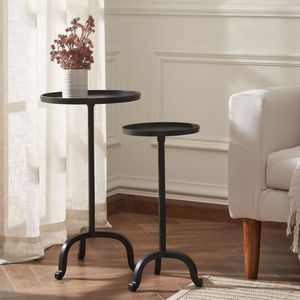 <b>Light</b> Gold Finished Iron Metal Side Table for Home Hotels Living Room Decorative Furniture Side Tables - Product Image 3