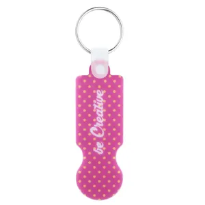 Porte-clés ColoCart personnalisé avec jeton, gadgets promotionnels personnalisables - Product Image 4
