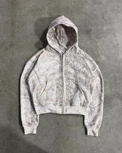 เสื้อฮู้ดดี้ผู้ชายผ้าคอตตอน 100% หนัก 480 กรัม ทรงโอเวอร์ไซส์ ไหล่ตก พิมพ์ลายพรางดิจิตอลตามสั่ง ปักลาย  ผ่านการซักแล้ว ไม่หด - Product Image 2