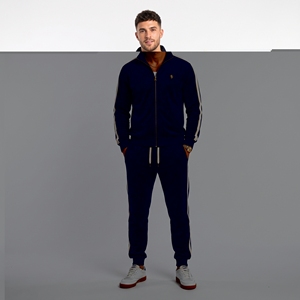 Men Lightweight <b>Velour</b> <b>Tracksuit</b> Zip up Jacket Jogger Set Soft Touch Elastic Waist Casual Sportswear Custom Logo OEM ODM - Product Image 4