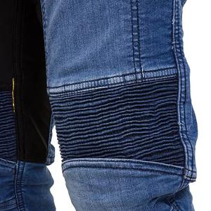 Pantalon de motocross imperméable et respirant CE Armor Protection Jeans de moto unisexe coupe ajustée personnalisable pour toutes les saisons - Product Image 3