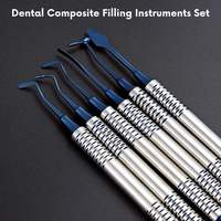Instruments chirurgicaux dentaires Navel, ensemble de 6 pièces pour composites, instruments de restauration dentaire en acier inoxydable