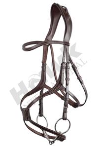 Brida de cuero de caballo de primera calidad, puntada de lujo, brida marrón anatómica mexicana, característica duradera para montar a caballo - Product Image 2
