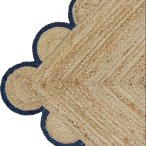 Tapis en jute, tapis en jute à boucles, tapis tressé, imperméable, écologique, antidérapant, lavable en machine, pour la maison, le bar, l'exercice, pour les musulmans - Product Image 1