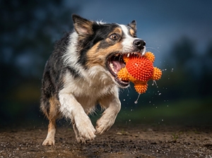 Ledu Starfish Fun <b>Squeaker</b> – Tough Dog Chew <b>Toy</b>, Rubber Sea Star - Product Image 4