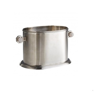 Métal Noir Mat Avec Poignée Dorée Seau À Glace Fantaisie Top Vente Barware Nouveau Design Porte-Bouteille - Product Image 2