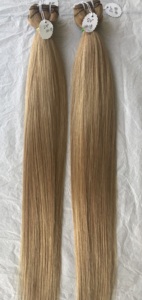 Vente en gros 24 ''droite temple indien vierge 12A 11A #18 simple dessiné cuticule alignée faisceaux humains bruts trame 100% non transformés - Product Image 4