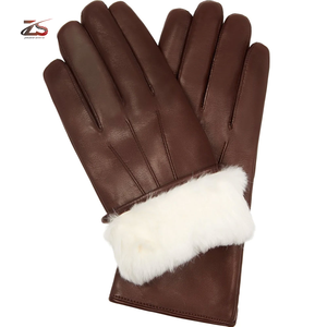 Gants de conduite d'hiver décontractés vintage à écran tactile thermique de haute qualité avec logo personnalisé en cuir fabriqué au Pakistan - Product Image 1