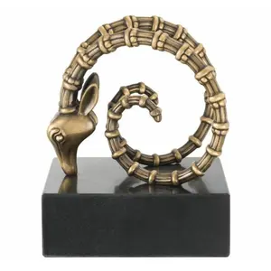 Sculpture moderne en métal de couple de danseurs abstraits pour décoration de salon romantique Présentoir Sculptures grand grossiste - Product Image 6