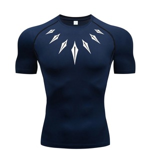 Top qualité été respirant chemise Premium élégant imprimé hommes Rash Guard 2025 nouveau personnaliser décontracté Jogging porter - Product Image 5