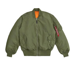 Blank flight MA1 blouson aviateur de style de rue de haute qualité personnalisé, blouson aviateur de couleur personnalisée coupe-vent en nylon vierge en gros - Product Image 2