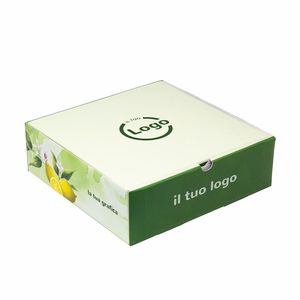 Boîtes cadeaux carrées rigides Mod. FRANK 30x30x10 Cm - Personnalisé avec laminage mat et gaufrage - Product Image 1