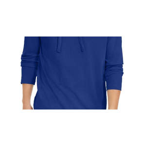 Felpa con cappuccio da uomo Michael Kors in cotone di lusso, blu, taglia XX-Large, stile streetwear con cerniera, leggera, tinta unita, stampa serigrafica - Product Image 3