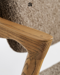 Silla de Comedor Aurellina de Madera de Teca Premium, Muebles de Comedor de Madera Sólida, Muebles para el Hogar de Diseño Moderno de Mediados de Siglo, Hechos a Mano y de Lujo - Product Image 5