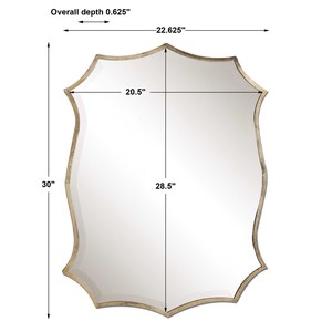 Espejo de Pared Redondo de Lujo con Marco Metálico Moderno, Decoración de Interiores para el Hogar, Sala de Estar, Baño, Pasillo, Dormitorio, Tocador - Product Image 3