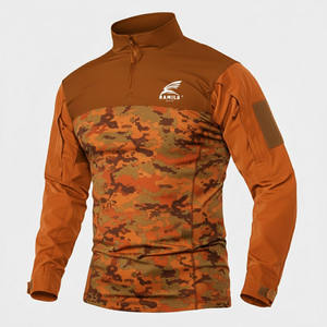 เสื้อคอมเพรสชั่นระบายอากาศยอดนิยมราคาประหยัดสำหรับผู้ชาย รับสกรีนโลโก้ ลายเรียบง่าย แขนยาว คอกลม - Product Image 2