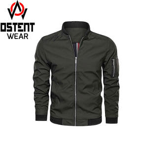 Chaqueta Bomber Personalizada 2024 de Poliéster/Nylon para Hombre y Mujer, al por Mayor, de Lona, Mangas Largas, Cortavientos, Cuello Alto, con Bolsillos - Product Image 2