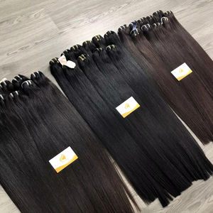 Paquetes de tejido de cabello humano virgen crudo cutícula alineada doble dibujado hueso del cabello recto HD encaje 8 pulgadas trenzado de longitud estirada - Product Image 2