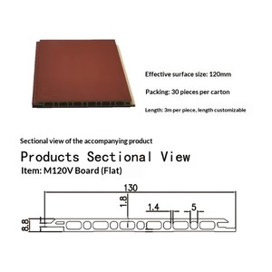 แผ่นผนังไม้ไผ่แบบกลวง คอมโพสิต คลาสสิก กันน้ำ เกรด E0 ระดับ B1 ทนไฟ สำหรับโรงแรม ธุรกิจ และห้องนั่งเล่น - Product Image 2