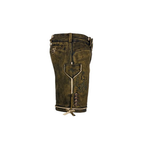 Services OEM, prix raisonnable, shorts bavarois en cuir pour hommes, décontractés, coupe droite, design personnalisé, streetwear, respirants, écologiques - Product Image 3