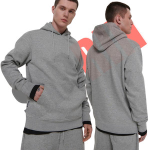 เสื้อกันหนาวมีฮู้ดแบบสวมหัวของผู้ชายเสื้อกันหนาวผ้าฝ้ายโพลีเอสเตอร์หลากสีสำหรับฤดูหนาวออกแบบโลโก้ได้ตามต้องการ - Product Image 3